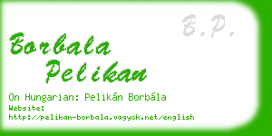 borbala pelikan business card