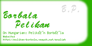 borbala pelikan business card